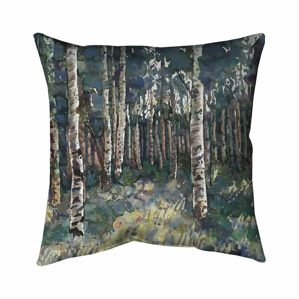 Begin Home Decor 26 x 26 in. Birches-Double Sided Print Indoor Pillow 5541-2626-LA175